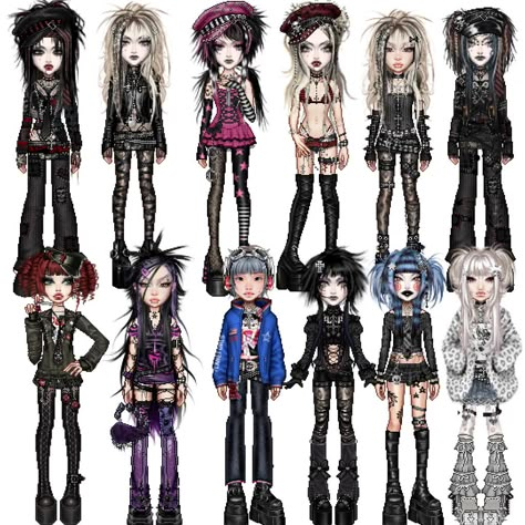 Skater Punk Outfits, Dollskill Outfits, Everskies Fits, Kei Visual, Everskies Outfits, Bratz Inspired Outfits, Scene Outfits, Punk Outfits, Virtual Fashion