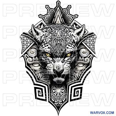 aztec jaguar full back tattoo desifn warvox instant download buy Full Back Tattoo Ideas, Glyphs Tattoo, Aztec Jaguar, Full Back Tattoo, Black Flowers Tattoo, Back Tattoo Ideas, Mayan Glyphs, Bats Tattoo Design, Jaguar Tattoo