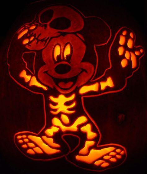 Mickey Mouse Pumpkin Carving, Pumpkin Carving Ideas Hard, Hard Pumpkin Carving Ideas, Mouse Pumpkin Carving, Mickey Skeleton, Disney Pumpkin Carving Templates, Mouse Skeleton, Pumkin Ideas, Free Printable Stencils