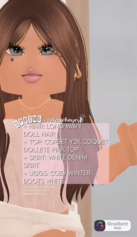 Outfits For Berry Ave, Berry Avenue Code, Code Outfit, Kid Outfit, Brown Wavy Hair, Cozy Winter Boots, Mom Hair, Mom Outfit, White Denim Skirt