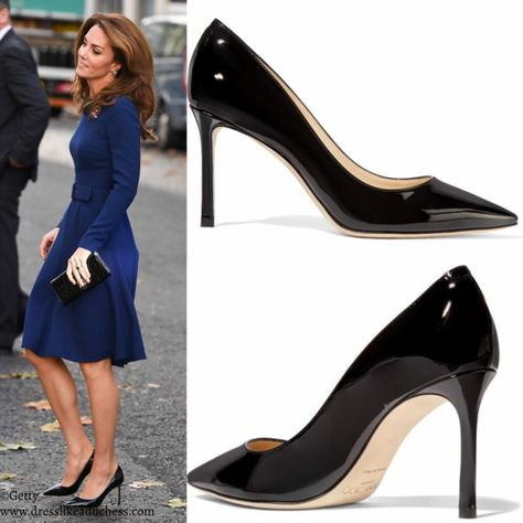 The Duchess of Cambridge in Emilia Wickstead for Launch of National Emergencies Trust - Dress Like A Duchess Kate Middleton Shoes, Prince Georges, Kate Middleton Dress, Royal British Legion, Pakistan Dress, Noble Lady, Jimmy Choo Romy, Kate Middleton Outfits, Kate And Meghan