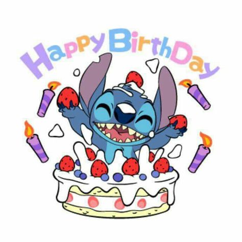 Stitch Birthday, Lilo And Stitch Quotes, Happy Birthday Png, Stitch Quote, Cute Disney Drawings, Lilo Y Stitch, Stitch Drawing, Lilo Et Stitch, Disney Sticker