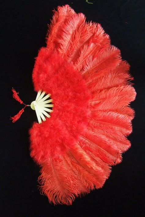 Burlesque Party, Antique Fans, Burlesque Costume, Feather Fan, Vintage Fans, Hand Fans, Hand Held Fan, Chatelaine, Ostrich Feathers