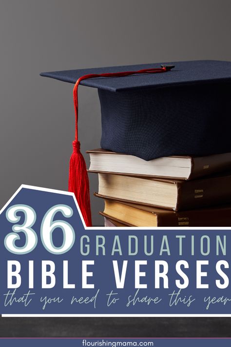 Looking for the perfect verse to share in a graduation card or to share during a graduation ceremony? Choose one of these 36 verses or passages! These Scriptures will encourage and inspire graduates as they start a new chapter in life! Bible Verses For Graduates, Graduation Scripture, Graduation Bible Verses, Graduation Boards, Spiritual Words, Graduation Ceremony, Graduation Cards, Student Encouragement, New Chapter