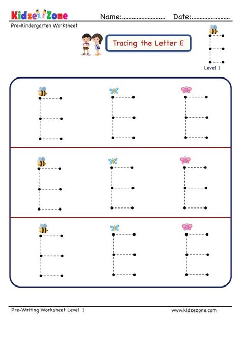 Letter E Tracing Worksheet - Big Font E Tracing Worksheet, Letter E Tracing, E Worksheet, Tracing Letters Preschool, Join The Dots, Alphabet Letter Worksheets, Kindergarten Math Worksheets Free, Practice Tracing, Letter Tracing Worksheets