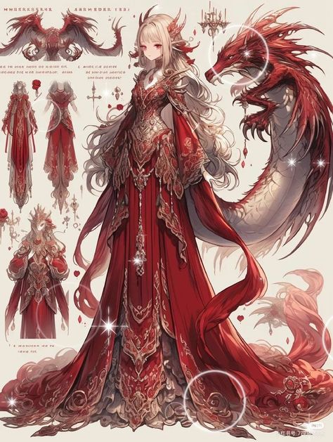 Demon Princess Outfit, Qipao Prom Dress, Kazuha Modern Outfit, Dragon Outfit Design, Mythical Outfits, Anime Party Dress, Corset Drawing, Fantasy Dress Drawing, Dragon Dress