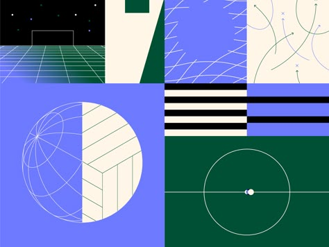 ⚽️ by Jordon Cheung on Dribbble Iq Logo, Tennis Magazine, Geometric Illustration, Abstract Graphic Design, Graphic Motif, Abstract Graphic, Corporate Design, Geometric Abstract, Sports Design