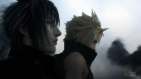 Noctis and Cloud Tidus And Yuna, My Life Is Boring, Prompto Argentum, Noctis Lucis Caelum, Final Fantasy Cloud, Cloud And Tifa, Soul Game, Cloud Icon, Cloud Strife