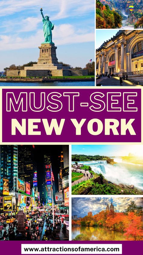 Discover the best attractions in New York State that promise a memorable experience of this beautiful State. Check out New York travel guide | New York vacation | New York attractions | New York things to do | Places to visit in New York State | NYC Things To Do | New York Sights | Places to visit in Adirondacks #NewYork #NYC #attractionsofamerica Vacation New York, York Things To Do, New York Attractions, New York Vacation, York Travel, New York Travel Guide, To Do In New York, Mount Pleasant, New York Travel