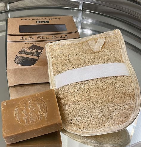 Our Loofah is all-natural plant based fibers with multi-layers of perfect thickness to be used for removing any dead surface cells on your skin and promoting blood flow through your body for long lasting use. Used all over the body for head-to-toe rejuvenation of dry, overworked skin. Aleppo Soap is prepared in handcrafted batches as the ancient artisanal tradition. Cooked in cauldron sand air dried for 9 MONTHS. Its made with 61% Olive Oil and 25% Laurel fruit Oil. #exfoliate #skinh... Aleppo Soap, Natural Loofah, Natural Plant, Blood Flow, Multi Layering, Air Dry, Care Products, Olive Oil, All Natural