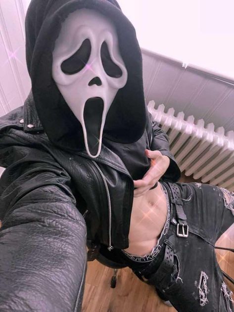 Ghostface Cosplay, Halloween Costume, Ghost, Mask, Halloween, Black