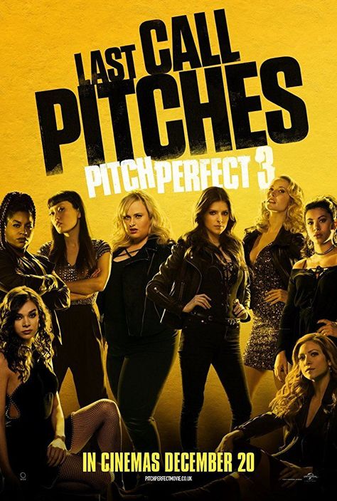 Pitch Perfect 3 (Watched on 12/21/2017) Pitch Perfect 1, John Francis Daley, Alexis Knapp, Pitch Perfect 3, Anna Camp, Pitch Perfect 2, Brittany Snow, Singing Competitions, A Wrinkle In Time