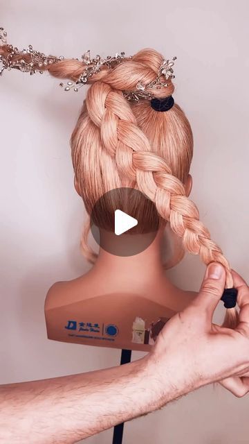 Mark Nelson-Wolter on Instagram: "✨💕 QUICK EASY BRAID UP DO DETAIL! Hair Up Do Tutorials @markjohnhair LONDON . #hairtutorials #hairvideos #braidstyles #braidideas #braids #braidgang #braider #braidhair #braidhairstyles #updo #updos #hairup #hairups #hairdo #halloween #halloween🎃 #halloweencostume #bridalhair #weddinghair #bridalhairstyles #reel #réel #reelitfeelit #igreels #artist #hairart #artistichair #artistic #art" Easy Updo Hair, Hair Up Do, Easy Updo, Hair Halloween, Easy Braids, Artistic Hair, October 31, Hair Art, Halloween Halloween