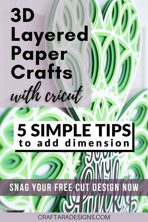 Cricut Layered Paper Art, Simple Cricut Projects, Layered Paper Crafts, Crafts With Cricut, Cricut Mandala, Cricut Gift Ideas, Layered Paper Art, Cricut Mat, 3d Paper Art