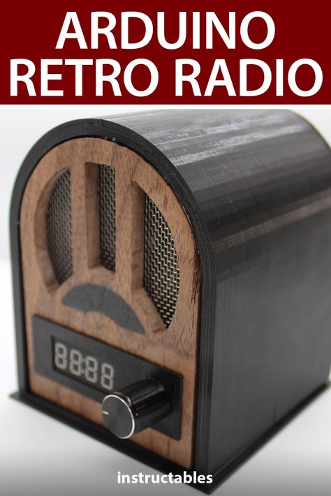 Arduino Radio, Router Drill, Radio Design, Retro Radios, Diy Tech, Hobby Electronics, Old Time Radio, Boom Box, Retro Radio