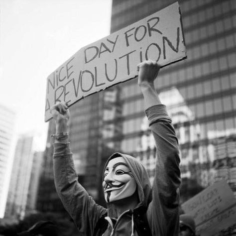 revolution V For Vendetta, Guy Fawkes, Power To The People, Foto Art, The Revolution, Lives Matter, A Sign, A Mask, Black Lives