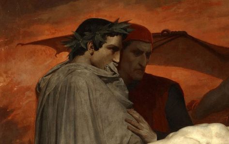 Dante And Virgil In Hell, Dante And Virgil, Aqua Regia, William Adolphe, Divine Comedy, Dantes Inferno, William Adolphe Bouguereau, Rennaissance Art, Dante Alighieri