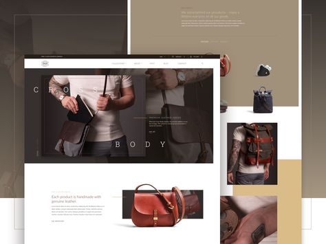 I've recently been working on Orox Leather Co's brand new web store. Orox is made up of a family rooted in the leather craft. Located in Portland Oregon, they offer premium leather goods for every... Leather Website Design, Bags Website Design, Construction Website Design, Brand Website Design Inspiration, Food Website Design, Brand Website Design, Leather Store, Web Ui Design, Family Roots