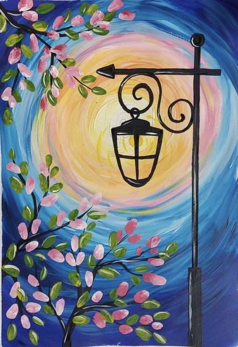 Tutorials Drawing, Simple Canvas Paintings, Canvas Painting Designs, Painting Ideas On Canvas, Painting Art Lesson, Small Canvas Art, Nature Art Painting, Diy Canvas Art Painting, Amazing Art Painting