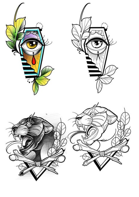 Neo Trad Flash Sheet, Neo Traditional Flash Sheet, Neo Traditional Tattoo Stencil, Small Neo Traditional Tattoo, Bushido Tattoo, Small Nature Tattoo, Traditional Tattoo Stencils, Lion Art Tattoo, Learn To Tattoo