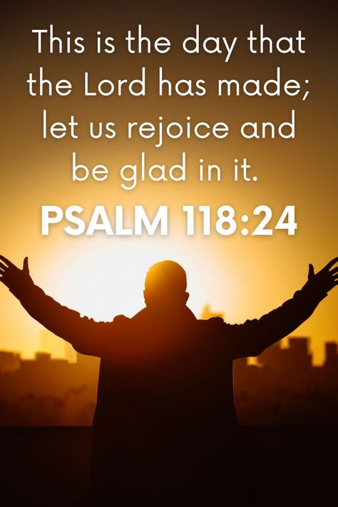 This is the day that the Lord has made; let us rejoice and be glad in it. Psalm 118:24 This celebratory psalm is often read at worship services and ceremonies. It’s an uplifting verse that should give us an incredible hope that we can have in God. While I remember this verse from my childhood, I never heard it explained. There’s so much powerful truth in the Psalm 118:24 meaning that I don’t want you to miss. This Is The Day, Psalm 118, Rejoice And Be Glad, Inspirational Quotes God, My Childhood, Remember This, Bible Scriptures, Brighten Your Day, Funny Animal Videos