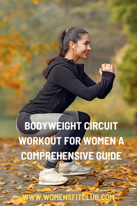 Step-by-step guide to a bodyweight circuit workout for women, featuring exercises like push-ups, squats, lunges, and planks. The post highlights a quick, equipment-free routine designed to build strength, burn fat, and improve endurance, perfect for women looking for an efficient full-body workout at home. Circuit Training Plan, Body Weight Circuit Workout, Weight Circuit, Body Weight Circuit, Leg Circuit, Workouts Beginner, Core Circuit, Circuit Training Workouts, Cardiovascular Fitness