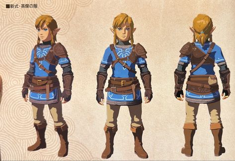 Concept art of Link from Tears of the Kingdom viewed from 3/4, front and back. Zelda Costume, Link Costume, Legend Of Zelda Characters, Link Cosplay, Duo Costumes, Zelda Cosplay, Link Art, Link Zelda, Zelda Art