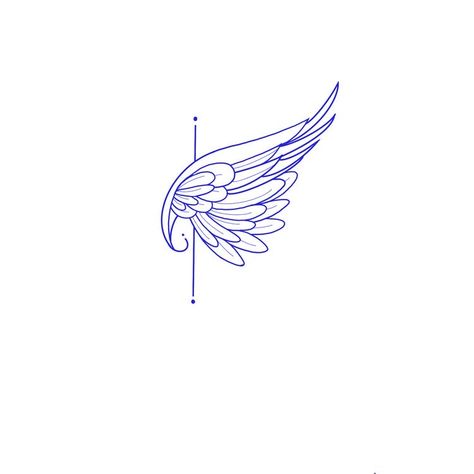 Wing Tattoo On Collar Bone, Small Wings Tattoo Design, Dainty Angel Wings Tattoo, Small Wings Tattoo, Geometric Tattoo Hand, Small Angel Wing Tattoo, Alas Tattoo, Tattoo Line, Wing Tattoo Designs