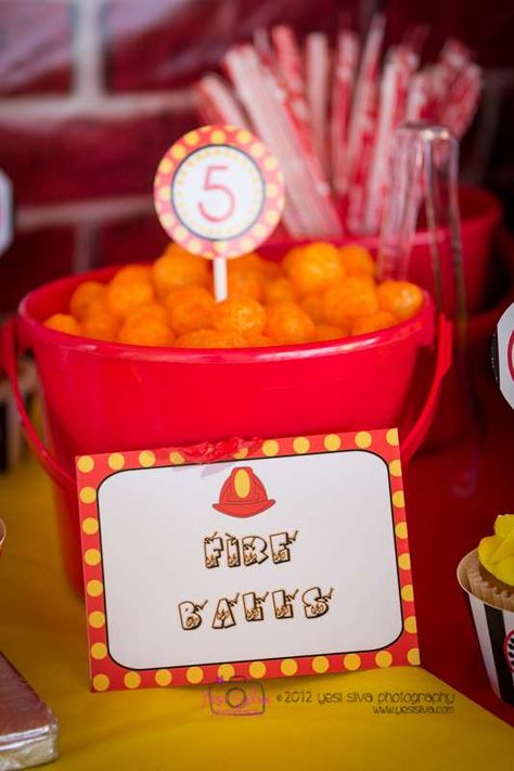 Fire Truck Birthday Party Ideas, Birthday Party Ideas Food, Fire Engine Birthday Party, Fireman Sam Birthday Party, Truck Birthday Party Ideas, Fire Engine Birthday, Fire Truck Birthday Party, Fire Engine Party, Fire Truck Birthday