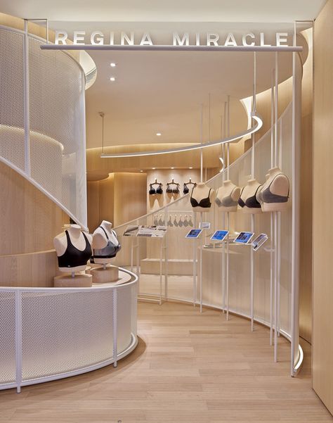 Gallery of The Second Skin / LUKSTUDIO - 5 Lingerie Stores, Lingerie Store Design, Retail Lighting, Store Design Boutique, Store Windows, Retail Store Design, Boutique Interior, Retail Interior, Store Interior