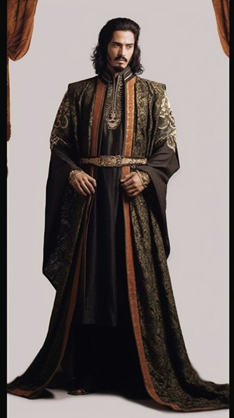 Royalty Clothing, Middle Eastern Clothing, King Outfit, Medieval Clothing, Fantasy Costumes, Medieval Fashion, Fantasy Clothing, Fantasy Fashion, Character Outfits