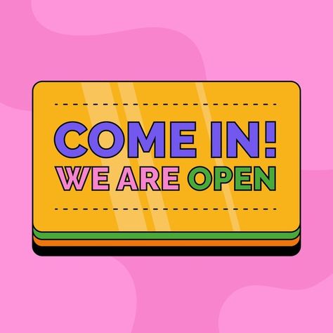 We Are Open For Business Posts, We're Open Instagram Post, We Are Open Instagram Post, We're Open Sign, Support Small Business Quotes, Newspaper Design Layout, Small Business Quotes, Small Business Organization, Newspaper Design