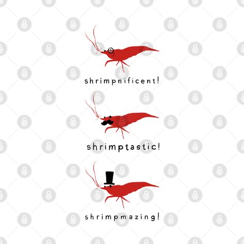 Shrimp Quotes, Shrimp Tattoo, Boho Canvas Art, Art Prompts, Quirky Design, Etsy Art, Get A Tattoo, Modern Art Abstract, Kids Magnets