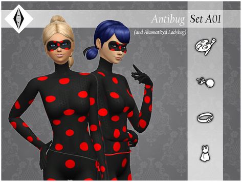 Sims 4 Ladybug, Akumatized Ladybug, Uraraka Cosplay, Sims 4 Black Hair, Sims 4 Characters, Sims Community, Sims 4 Game, Miraculous Ladybug Anime, Star Vs The Forces Of Evil