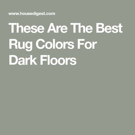 These Are The Best Rug Colors For Dark Floors Living Room Rug For Dark Wood Floor, Area Rug On Dark Wood Floor, Area Rugs On Dark Wood Floors, Carpet For Dark Wood Floor, Carpets For Dark Wood Floors, Best Rugs For Dark Wood Floors, Small Living Room Dark Floors, Rugs For Dark Floors, Rug On Dark Wood Floor