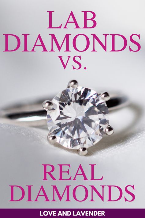 Man Made Diamond Engagement Rings, Lab Grown Diamonds Vs Real Diamonds, Lab Diamonds Vs Real, Lab Vs Natural Diamond, Real Diamond Rings, Fake Diamond, Synthetic Diamond, Cvd Diamond, Types Of Diamonds