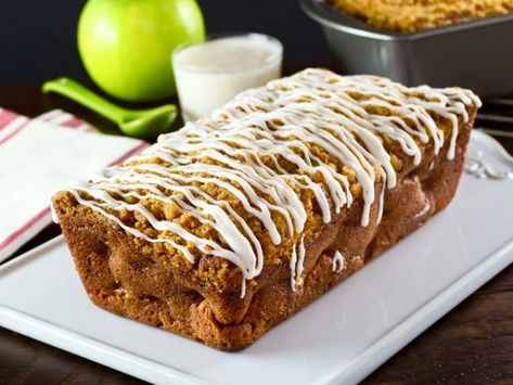 Greek Yogurt Apple Streusel Cake - Easy Apple Coffee Cake Recipe Apple Streusel Cake, Greek Yogurt Dessert, Icing Glaze, Greek Yogurt Cake, Streusel Cake, Apple Fritter Bread, Apple Streusel, Yogurt Dessert, Apple Coffee Cakes