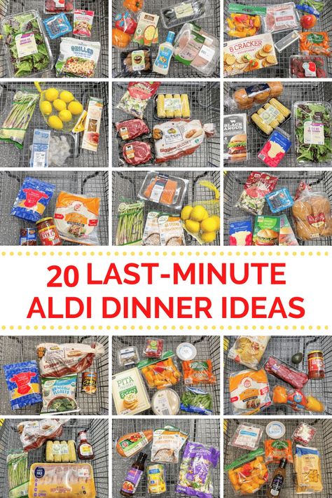 ALDI Dinner Ideas Dinner Ideas Spring, Aldi Dinner Ideas, Weekly Dinner Menu, Aldi Meal Plan, Aldi Recipes, Meal Planning Menus, Fast Dinner Recipes, Cheap Easy Meals, Dinner Recipes For Family