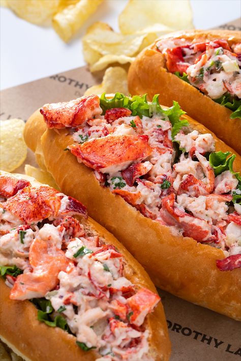 Savor a taste of the East Coast at home with our recipe for Maine-Style Lobster Rolls! The combination of cold, simply dressed lobster in a warm, butter-toasted bun is lobster roll perfection. Lobster Roll Photography, Seafood Toast, Food Photography Seafood, Lobster Roll Bread, Lobster Salad Roll, Lobster Roll Recipe Best, Cold Lobster Roll Recipe, Summertime Food, Maine Lobster Roll Recipe