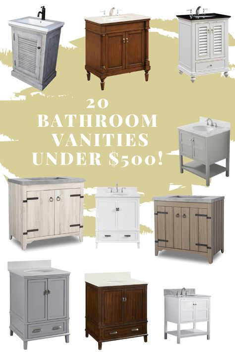 Bathroom renovation budget vanities - tons of inspo and inspiration for bathroom remodels and vanity ideas for farmhouse, modern and other bathroom design refreshes! Bathroom Remodel Budget, Comfy Bedroom Decor, Modern Bohemian Home Decor, Modern Bohemian Decor, Living Room Floor Plans, Southern Home Interior, Farmhouse Bathroom Design, Interesting Interiors, Renovation Budget