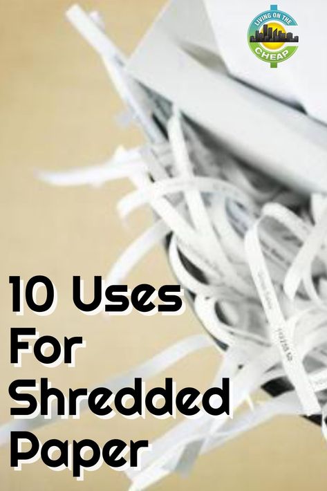 With Tax Day right around the corner, you’re probably sifting through a lot of financial paperwork — or will soon. As you make room for the current tax year’s paperwork, you’re probably shredding a lot of papers from years past that are no longer relevant.And, of course, you’ll be putting any papers containing personal information through the shredder, which means you may end up with a glut of shredded paper. Hanging Craft Ideas, Making Paper Mache, Saving Money Frugal Living, Paper Shredder, Hanging Craft, Paper Wall Hanging, Money Frugal, Diy Money, New Paper