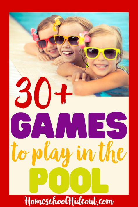 Pool Games To Play, Pool Games For Kids, Swimming Lesson Plans, Fun Pool Games, Lake Games, Swimming Games, Swimming Pool Games, Competitions For Kids, Pool Party Games