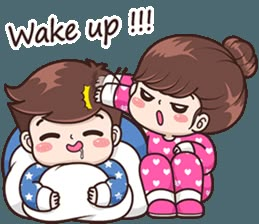 Wake Up Cartoon, Up Cartoon, Cute Chibi Couple, Image Couple, Love Cartoon Couple, Little Buddha, Cartoon Couple, Cute Cartoon Images, Japon Illustration