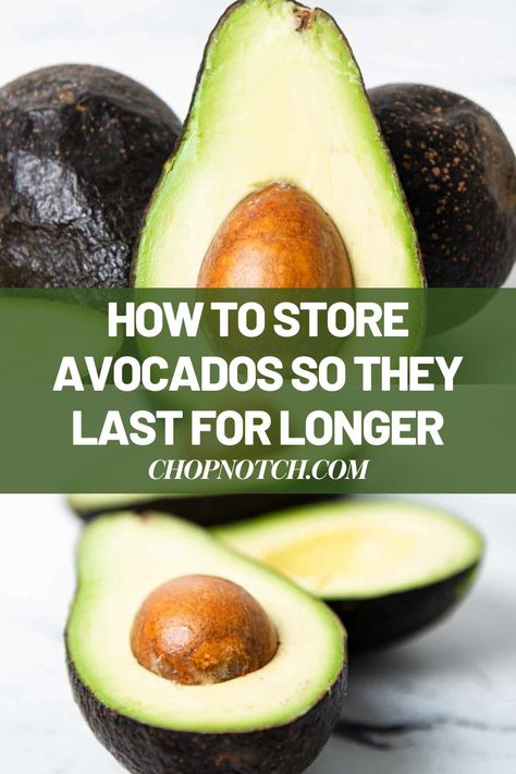 Do You Know How To Store Avocados So They Last For Longer? Avocados, which were pretty much unknown in the West before the 1970s, have enjoyed a surge in popularity lately, and everything from avocado toast to guacamole and breakfast dishes can be prepared using this tasty ingredient. But what's the best way to store those avocados? Should whole avocados be kept at room temperate or in the fridge? Let's take a closer look at this versatile ingredient and find out. #Avocado #AvocadoStorage How To Store Leftover Avocado, How To Make Avocados Last Longer, Best Way To Store Avocados, How To Store Avocados In The Fridge, Ways To Use Avocado, How To Keep Avocados Fresh Longer, Storing Avocado, Store Avocado, Ways To Eat Avocado