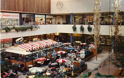 Southdale Shopping Mall Edina MN restaurant sidewalk cafe Types Of Kitchen Countertops, Edina Minnesota, Granite Kitchen Counters, Vintage Mall, Sidewalk Cafe, Kitchen Chandelier, Old Signs, Shopping Malls, Chandelier Style