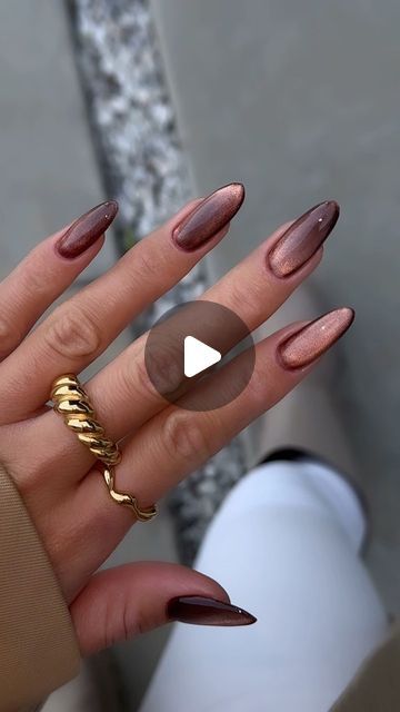 Ainur Rustemova on Instagram: "@noor.nailbar 🤎🍂 @icegel_global Cat eye 🤎 #lanails #lamanicure #pedicurela #losangelesnails" Cat Eye Nail, December Nails, Star Galaxy, Fingernail Designs, La Nails, Eye Nails, Cat Nails, Cat Eye Nails, December 8