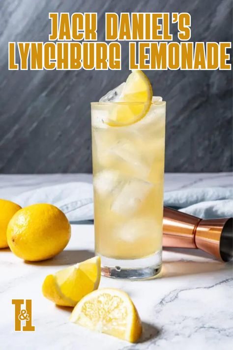 The best-tasting lemonade to come out of Lynchburg, or any burg, might just be because of the whiskey… Jack Daniels Lemonade, Lynchburg Lemonade, Honey Lemonade, Jack Daniels Distillery, Gin Drinks, Good Whiskey, Rum Drinks, Vodka Drinks, Jack Daniel