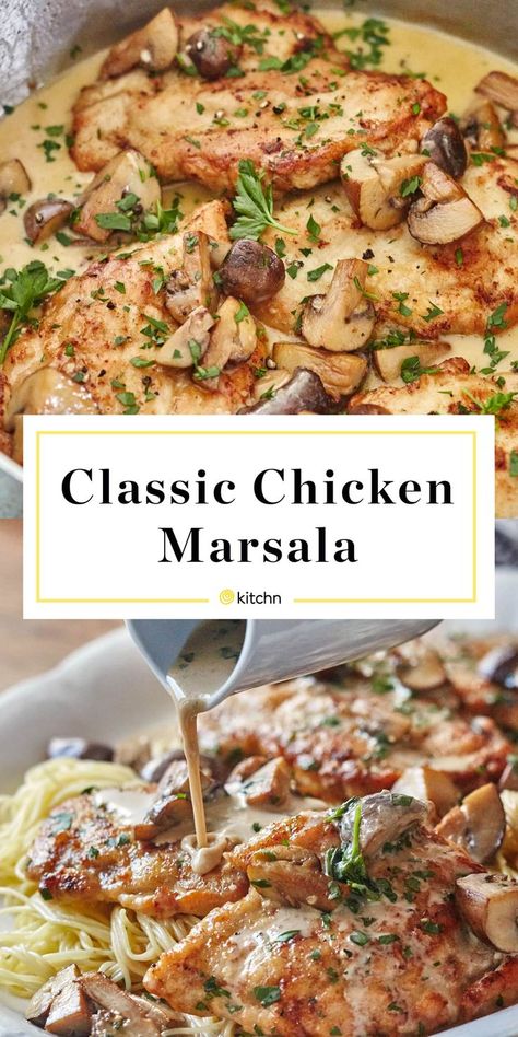 Chicken Marsala Easy, Marsala Chicken Recipes, Chicken Teriyaki, Chicken Marsala, Japanese Cooking, Chicken Dishes Recipes, Idee Pasto Sano, Top Recipes, Poultry Recipes