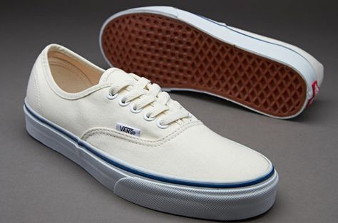 Vans Authentic White Mens White Vans, Vans Authentic White, Authentic Vans, Vans Style, White Vans, Vans Authentic, Vans Authentic Sneaker, Cream White, Next Day