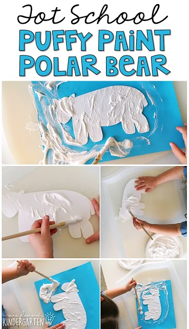 Puffy Paint Polar Bear, Polar Bear What Do You Hear Craft, Polar Bear Art For Toddlers, Polar Bear Polar Bear What Do You Hear Activities, Polar Bear What Do You Hear Activities, Polar Bear Toddler Activities, Polar Bear Polar Bear What Do You Hear, Polar Bears Kindergarten, Preschool Polar Animals